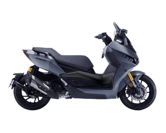 Predstavitvena slika modrega skuterja Storm-R CBS s 300 ccm motorjem
