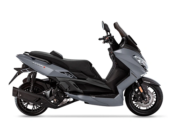 Predstavitvena slika sivega skuterja Storm-S ABS z motorjem prostornine 300 ccm
